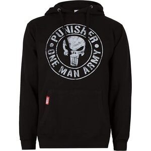 The Punisher Mens One Man Army Hoodie / Black/White